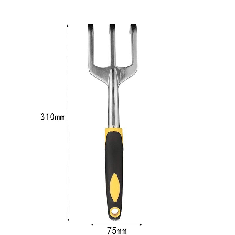 3-Piece Red Gardening Tool Set - Heavy Duty Aluminum Alloy with Bonus Claw Gardening Gloves - Rust Resistant Hand Trowel, Cultivator and Transplanter for โ image 5
