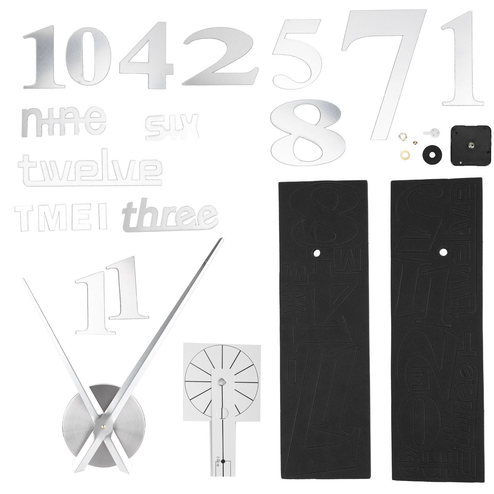 Frameless DIY Wall Clock Modern Mirror Wall Sticker for Home Living Room Bedroom DecorSilver โ image 6