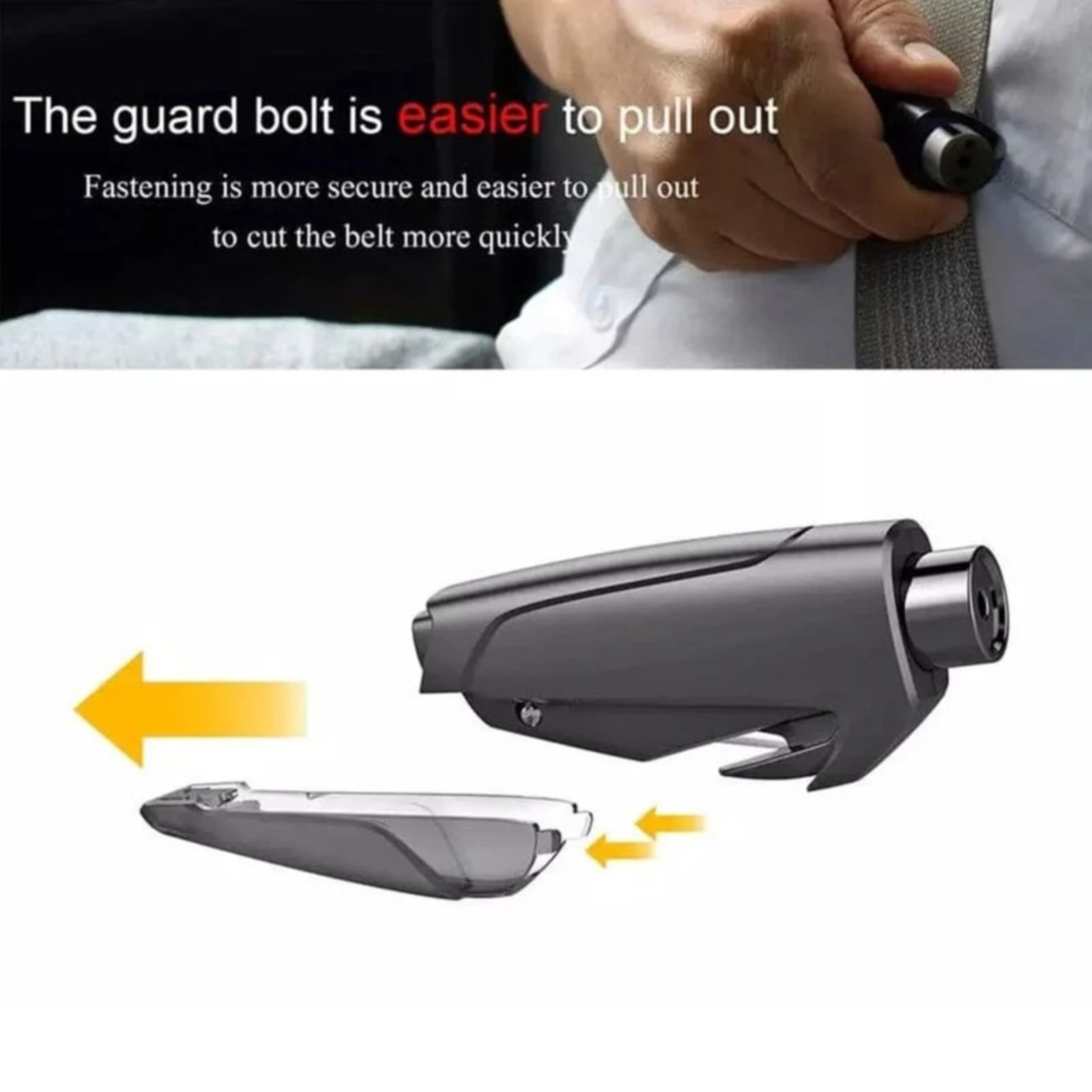 In 1 Car Window Glass Breaker Blue a, 1x Car Window Breaker Car Hammer Mini Window Belt Cutting Multi Functional Escape Hammer God Device Car Emergency Kit One — image 5