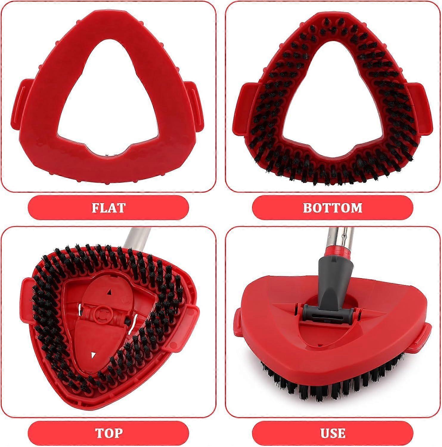 Mop Heads Replacement Scrubbing Brush Mop Head for Vileda Turbo Spin Mop, Hard Bristle Carpet Brush Cleaning Brush for Bathroom Garage Kitchen1x Brush 1x Brush — image 4