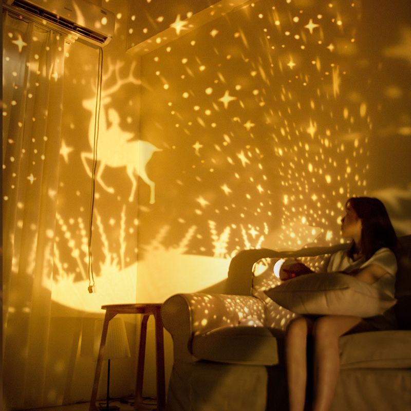 Star Projector Light Rechargeable Rotatable Cute Bow Bedroom Night Light for Children Kids Rechargeable — image 6