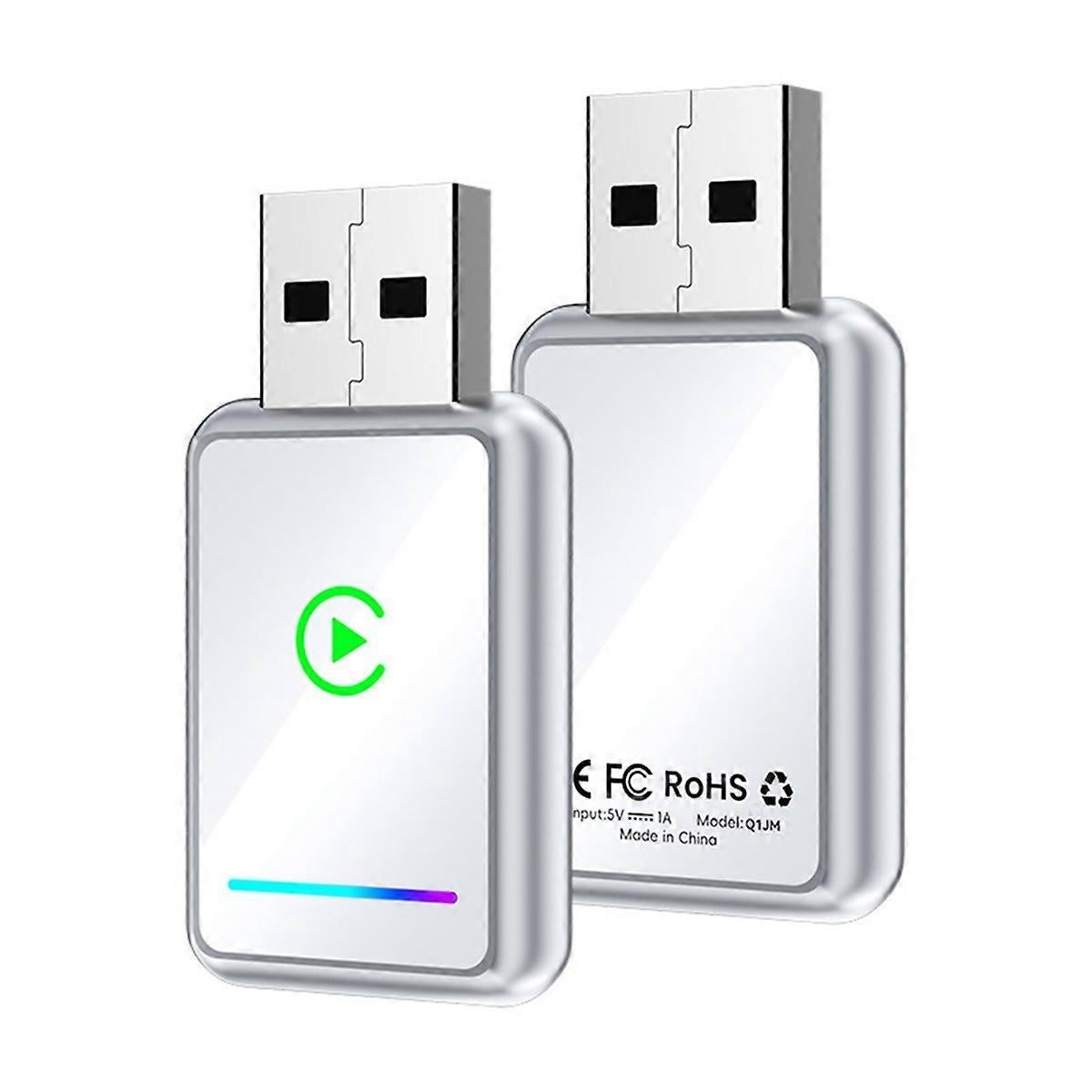 2-in-1 Wireless CarPlay Adapter USB Dongle for CarPlay & Android Auto — image 2