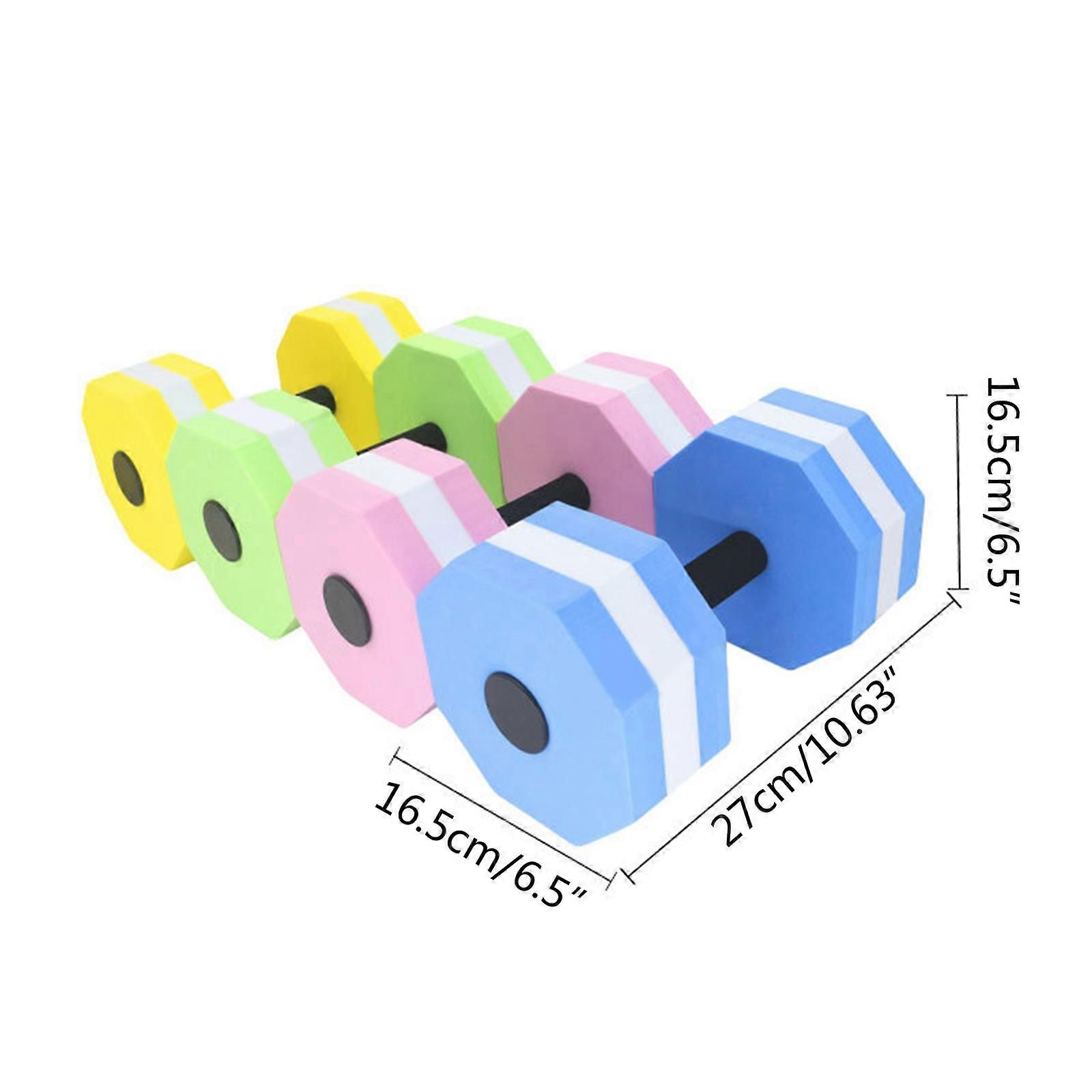 Aquatic Dumbells,1 Pair Water Aerobic Exercise Foam-Dumbbell Pool Resistance,Water Aqua Fitness-Barbells Hand Bar Gift Blue โ image 3