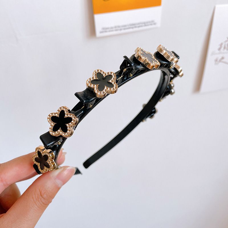 5 PACK Hairpin Headbands For Women, Double Bangs Ladies Hairstyle Headwear,Braided Hair Clip Bangs Broken Hair Finishing — image 5