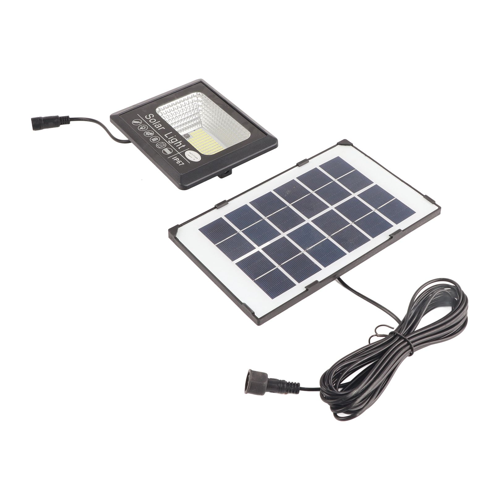 30W 100LED Solar Street Lamp Remote Control Light Control Timing Floodlight Super Bright Waterproof for Outdoor Garden — image 4