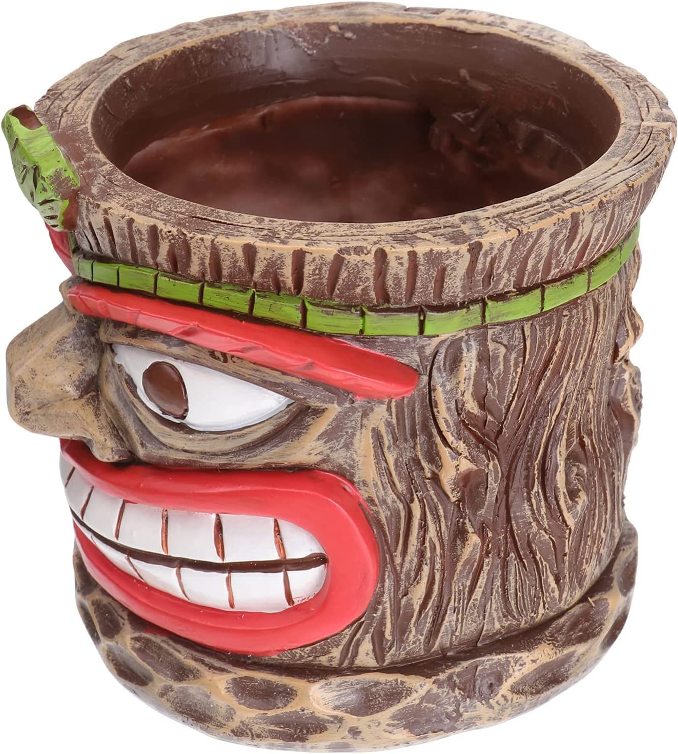 Novelty Head Indoor Little Planter Pot, Funny Succulent Plant Pot,Cute Easter Island Home Decor Flower Pot,Face Resin Flowerpot — image 3