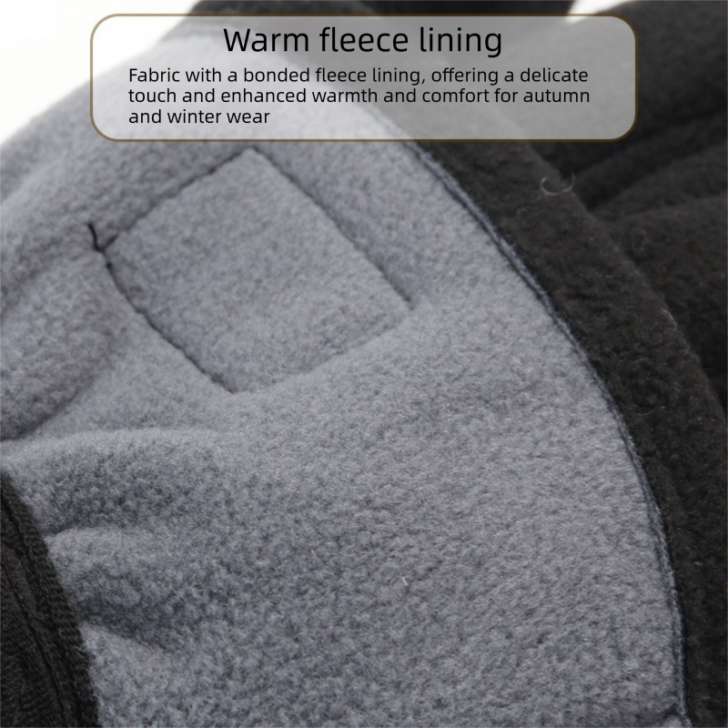 Grey Winter Thermal Touchscreen Gloves - Outdoor Cycling Skiing Driving Windproof Full Finger Warm Gloves-Dual-Touchscreen Design, Fleece-Lined for Warmth — image 4