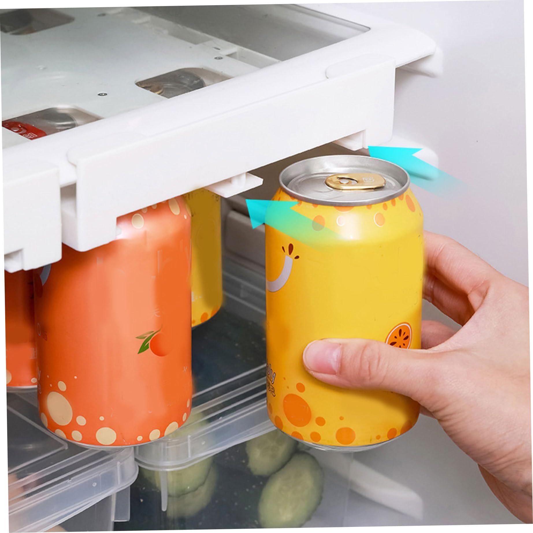 Can Dispenser Refrigerator Drink Storage Shelf Fridge Hanging Can Holder can dispenser fridge can holder 5.7cm caliber — image 3