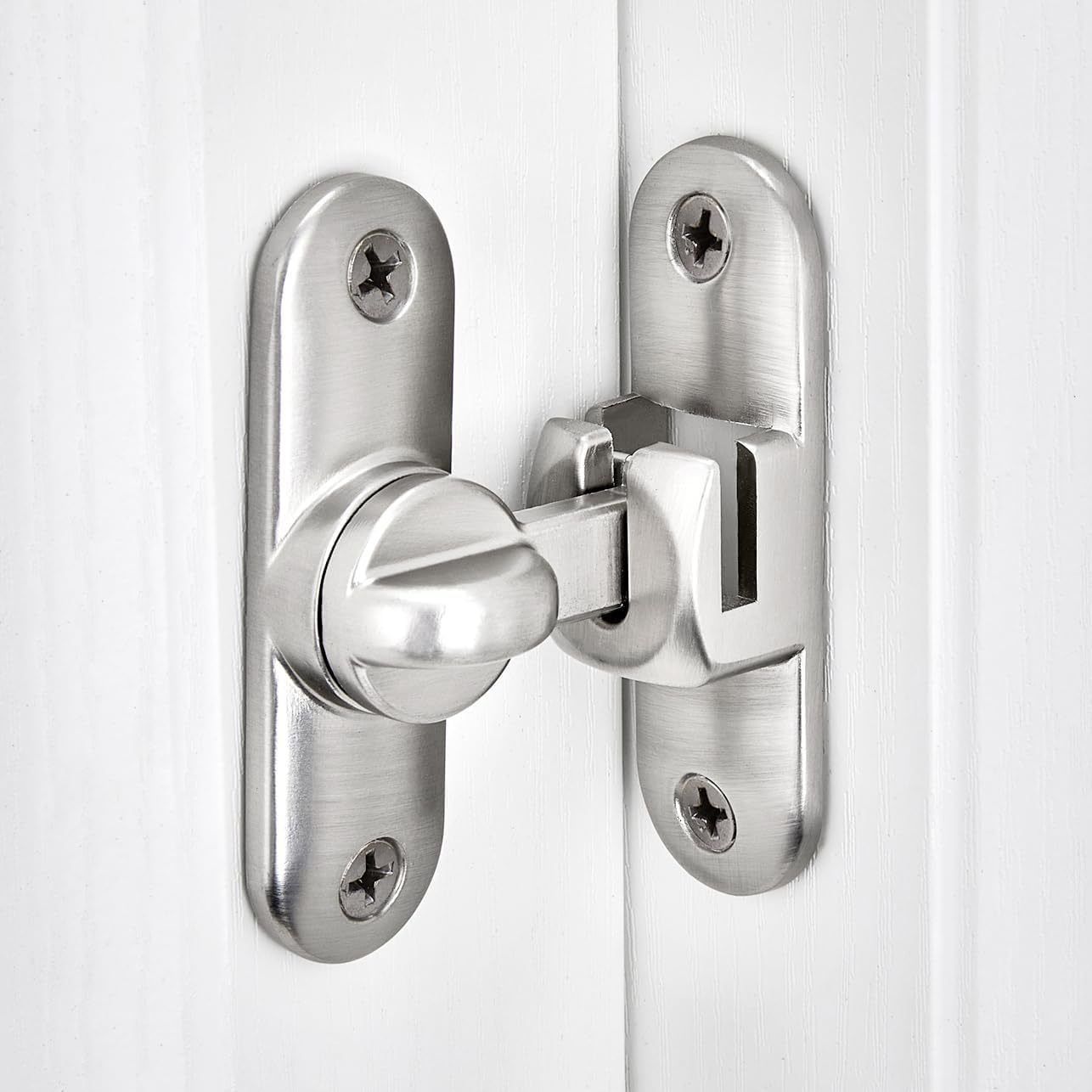 3Pcs No-Drill Door Latch Buckle with Screws