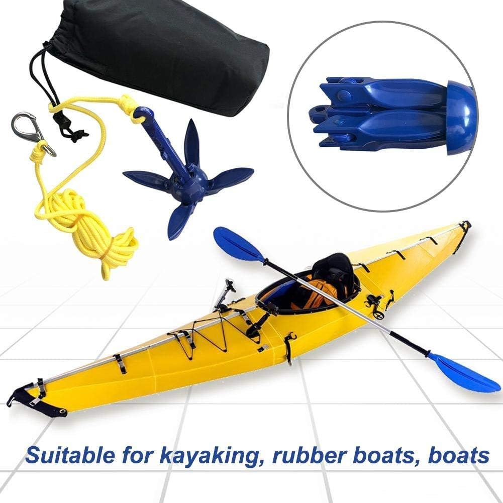 Kayak Anchor Kits 0.53lb (240g) Portable Folding Buoy Kit Canoe Raft Boat Sailboat Fishing Complete Grapnel for Small Boats, Kayaks Etc — image 5