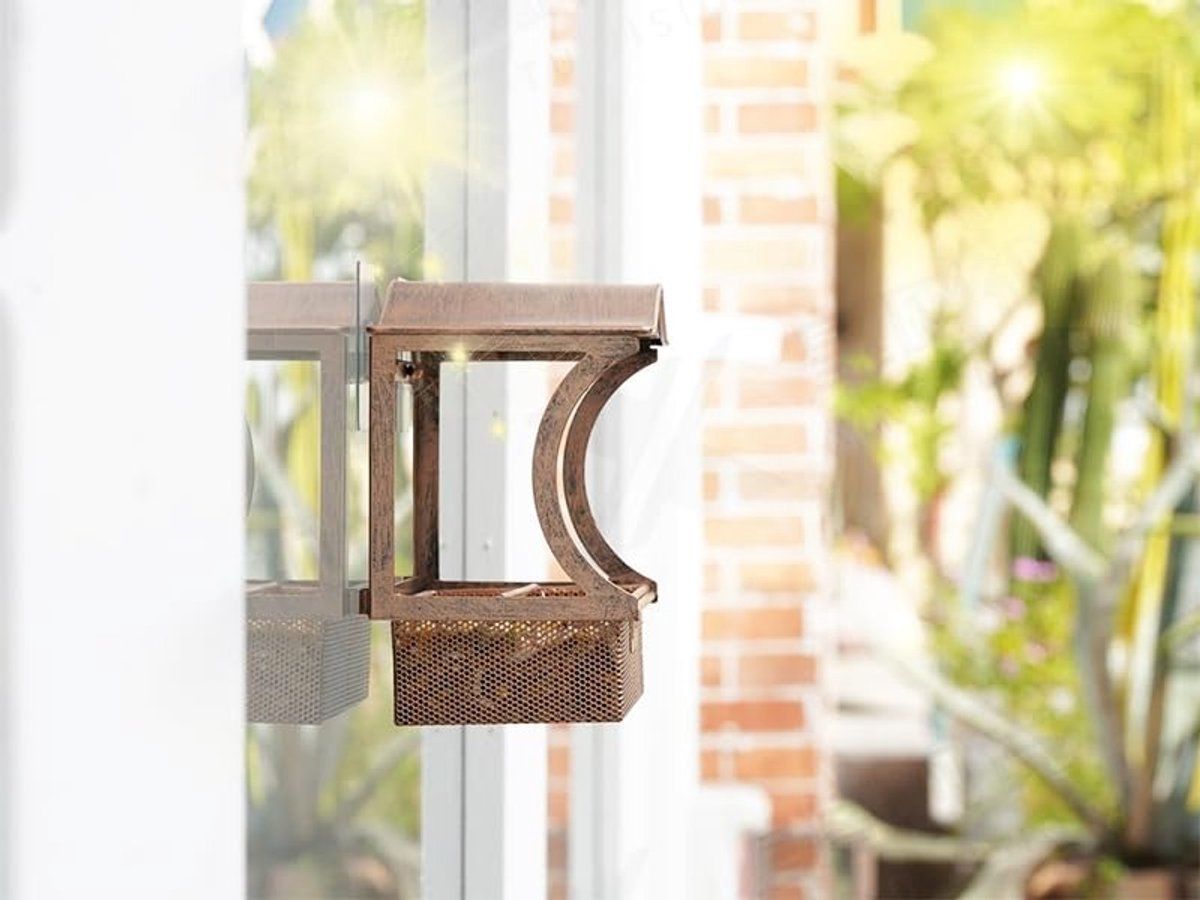 Stainless Steel Window Bird Feeder with Suction Cups, Transparent Weather-Resistant Feeding Station for Watching Small Wild Birds โ image 2