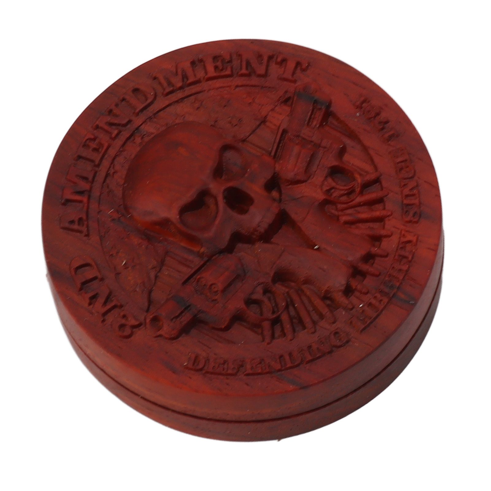 Magnetic Push Slider Stress Relief Handmade Rosewood Crafted Rotating Fidget Toys for ADHD Skull โ image 5