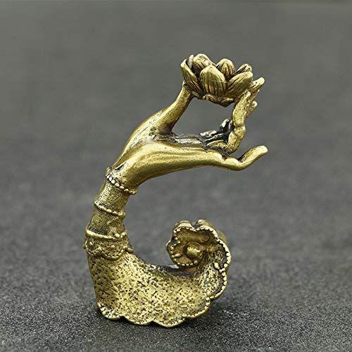 Antique brass creative bergamot lotus incense burner home desktop tea pet ornaments handicrafts durable and easy to clean โ image 3