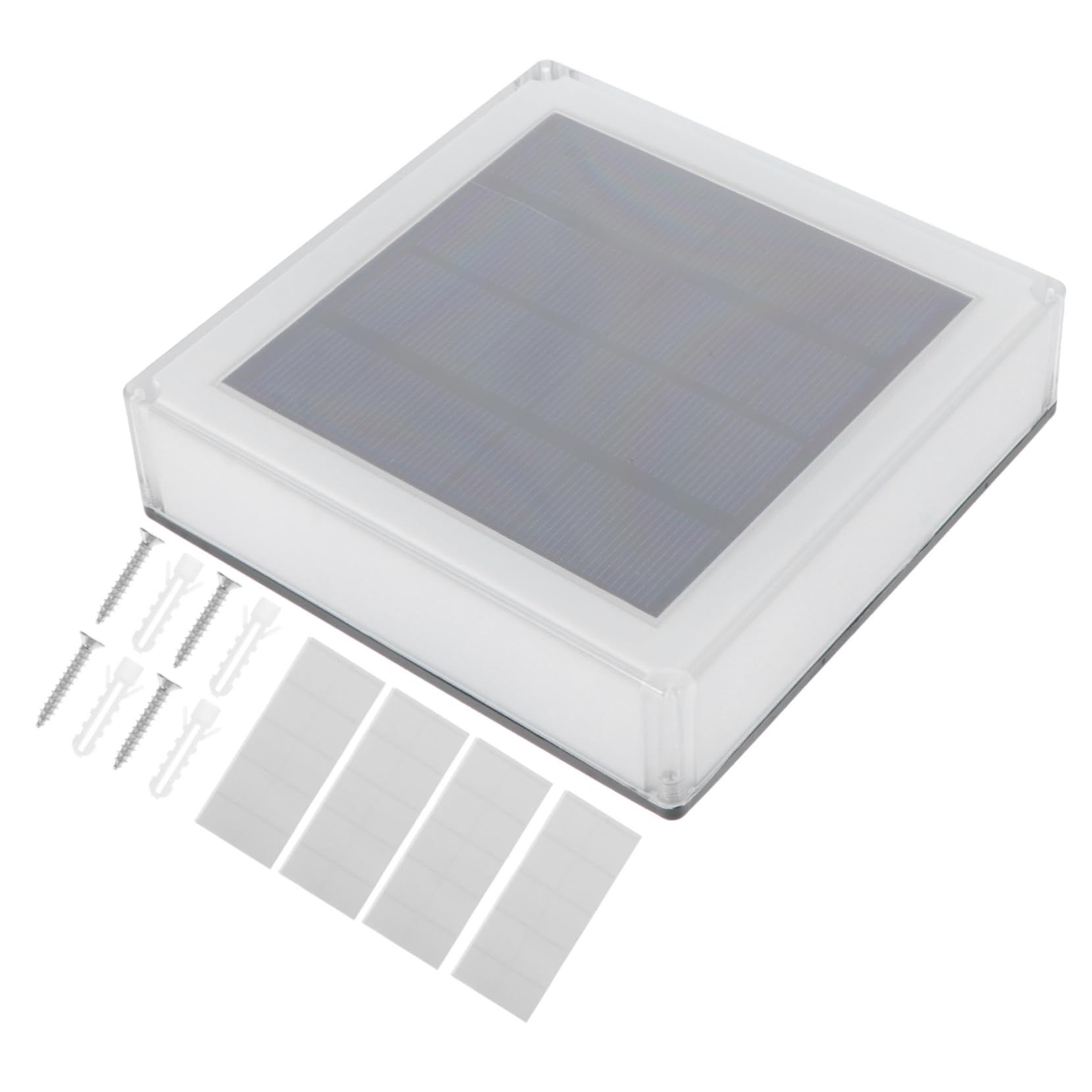 Solar Deck Lights Outdoor Waterproof LED, Step Lights Solar Powered Driveway Dock Lights Marine, Dusk to Dawn, for Garden Steps — image 2
