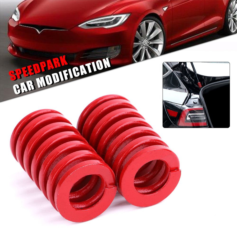 6PCS Spring Mod Kits Modification Spring Parts Accessories red Trunk Tailgate Strut Support Spring,OD Spiral Stamping Compression Spring Replacement Model 3 — image 3