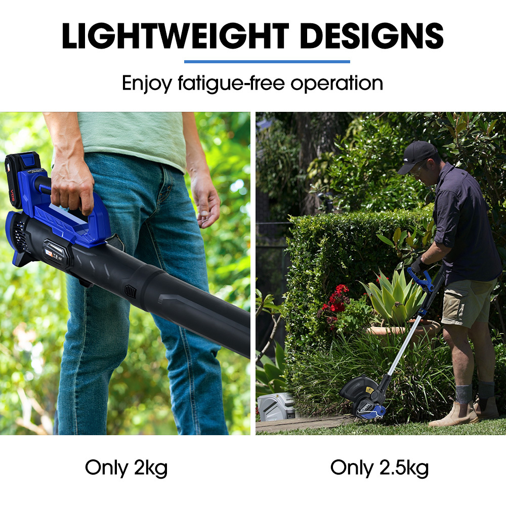 POWERBLADE 20V Leaf Blower & Line Trimmer / Edger Combo, Kit with 4.0Ah Battery & Fast Charger — image 3