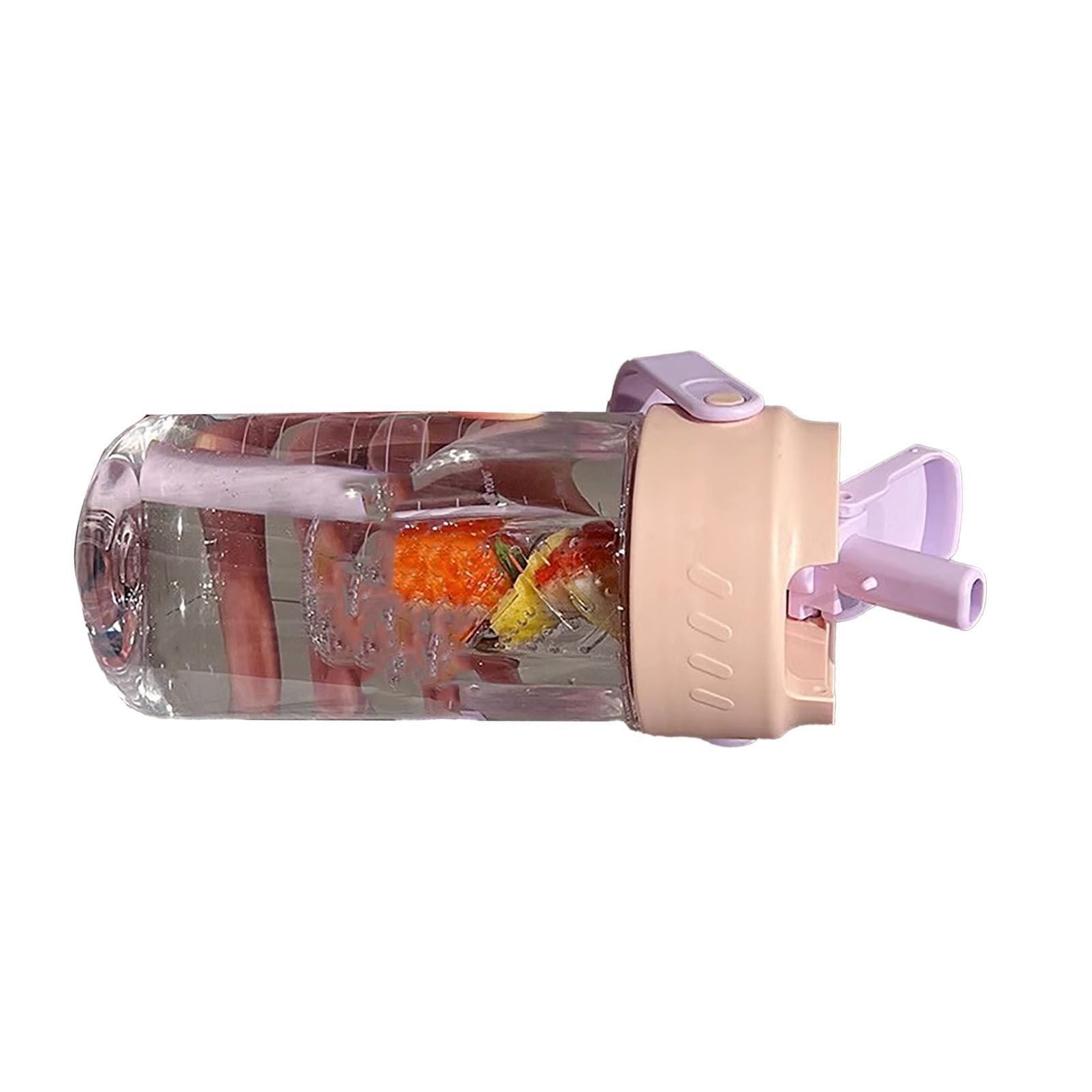 Straw Water Bottle Built in Tea Strainer with Handle PC 700ml Beautiful Cute Straw Bottle for Girls Women Pink — image 4