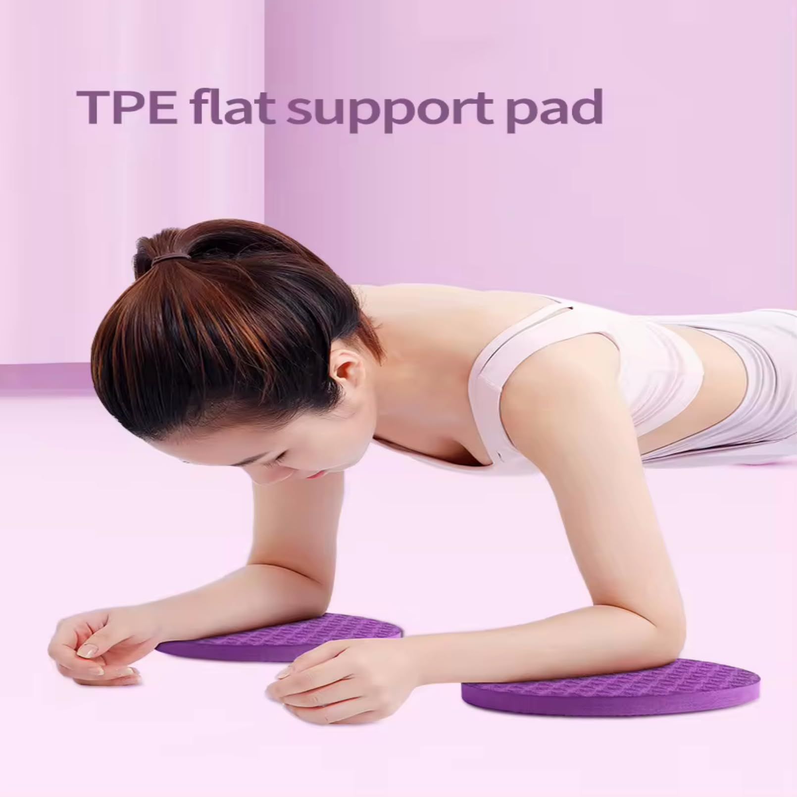 2pcs foam Pilates Knee Guard Yoga Knee Guard Support Round Pads Anti slip Fitness Anti slip Pads. Suitable for offices, homes, knees — image 4