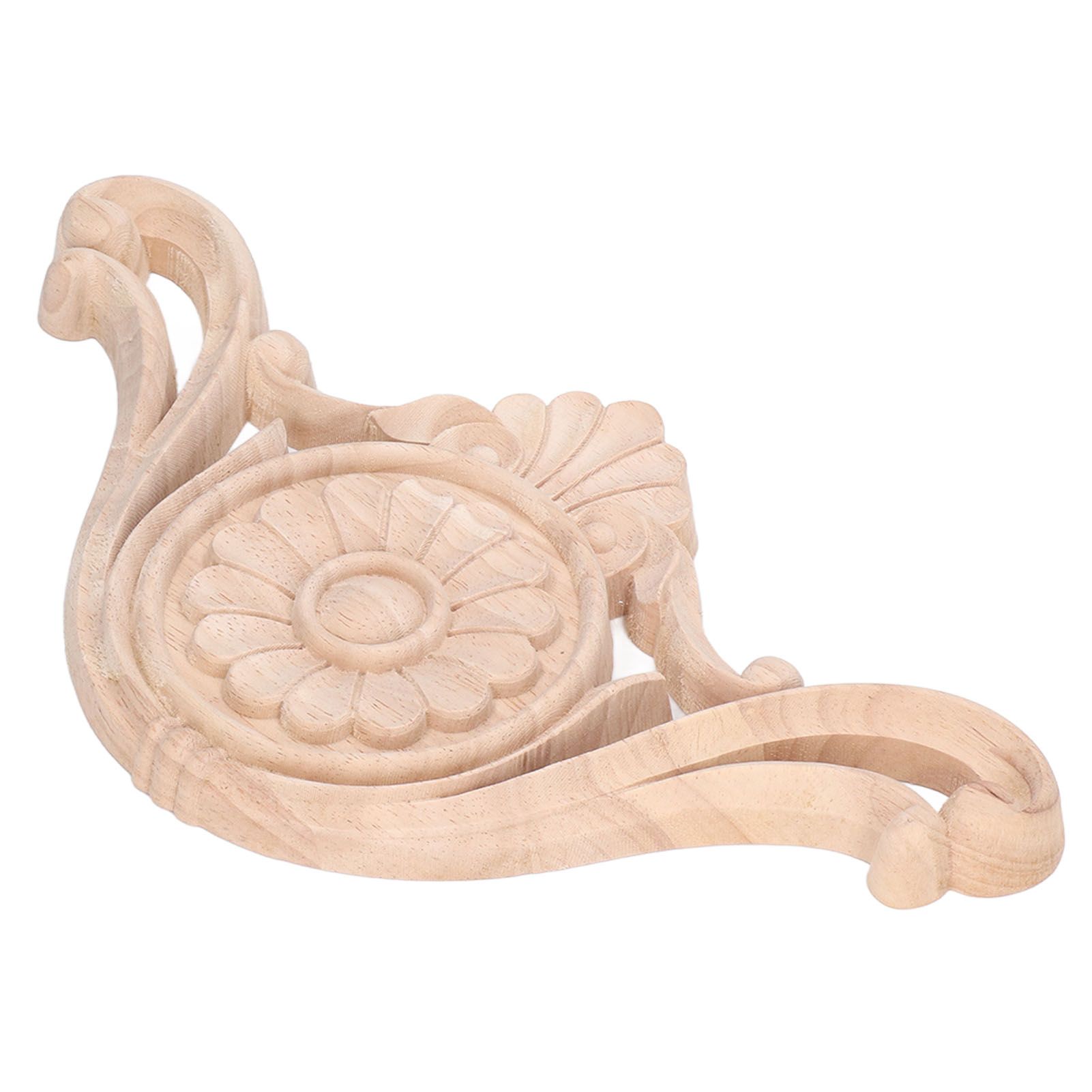 Wood Applique Easy Installation Durable Natural Eco Friendly Classic Exquisite Pattern Wood Carving AppliqueType One โ image 5
