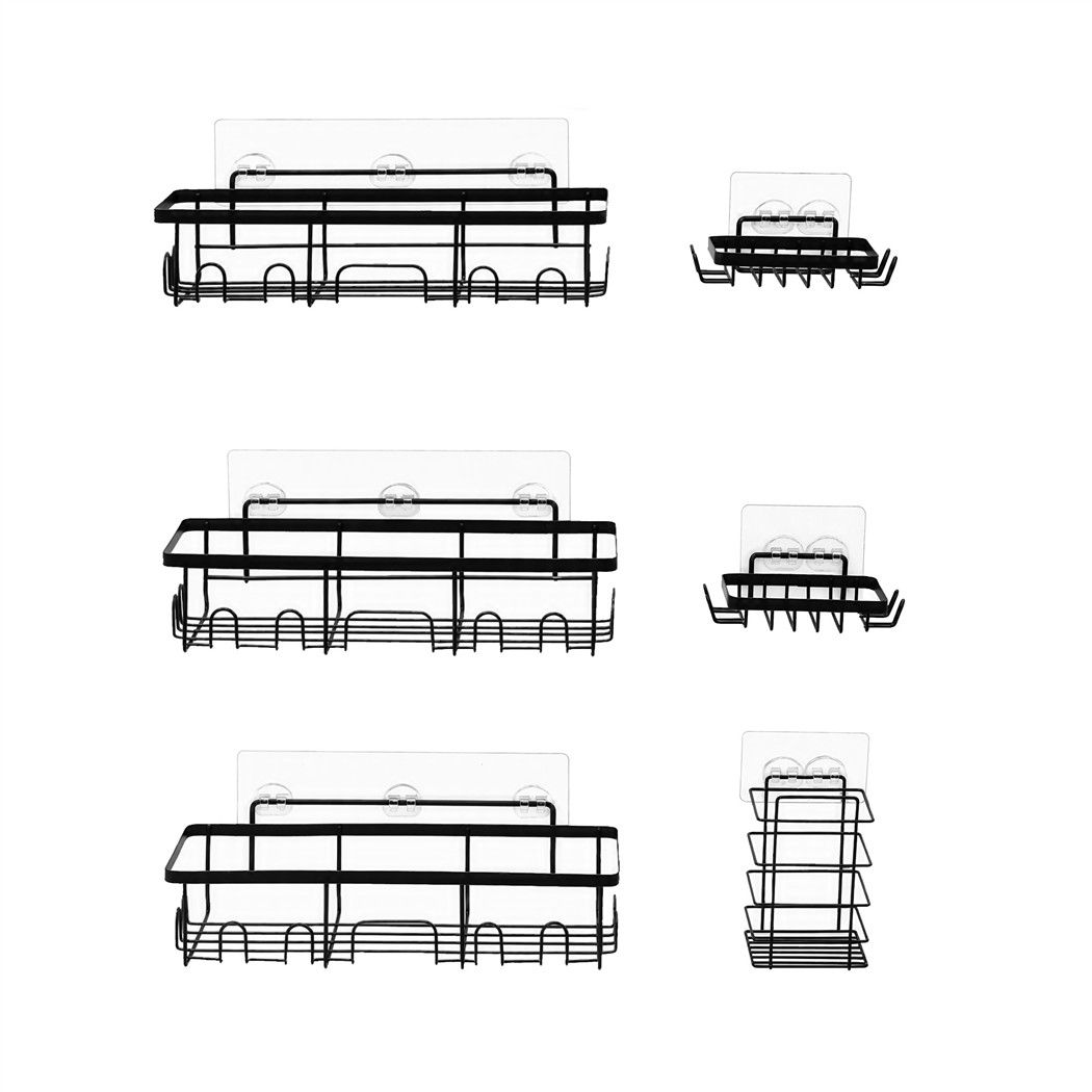 Artiss Shower Caddy Metal Bathroom Organiser Rust Resistant 6 Pack โ image 3