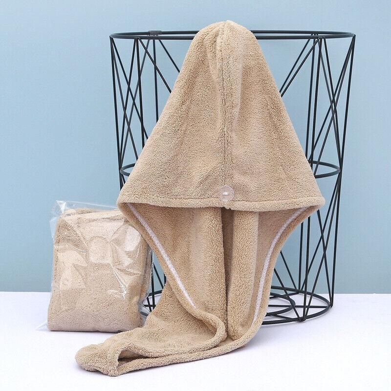 Fast Dry Hair Cap Wrap Towel Quick Drying Turban Bath Head Magic Wrap Hat Spa Au - White โ image 5