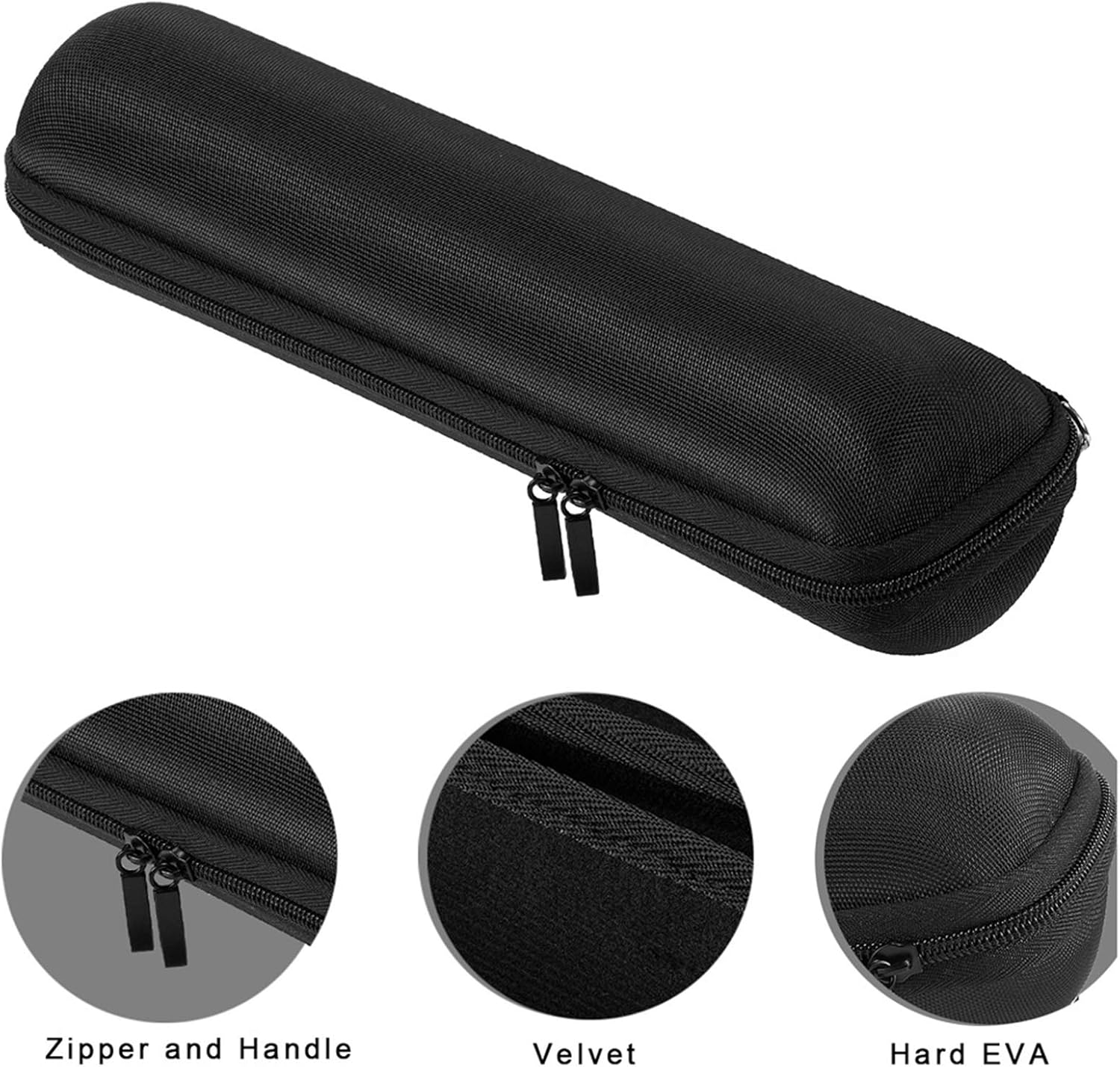 Portable EVA Bottle Opener Storage Case with Oxford Cloth Cover, Compact Holder for Electric Openers, Black, 31 × 7 × 7cm — image 6