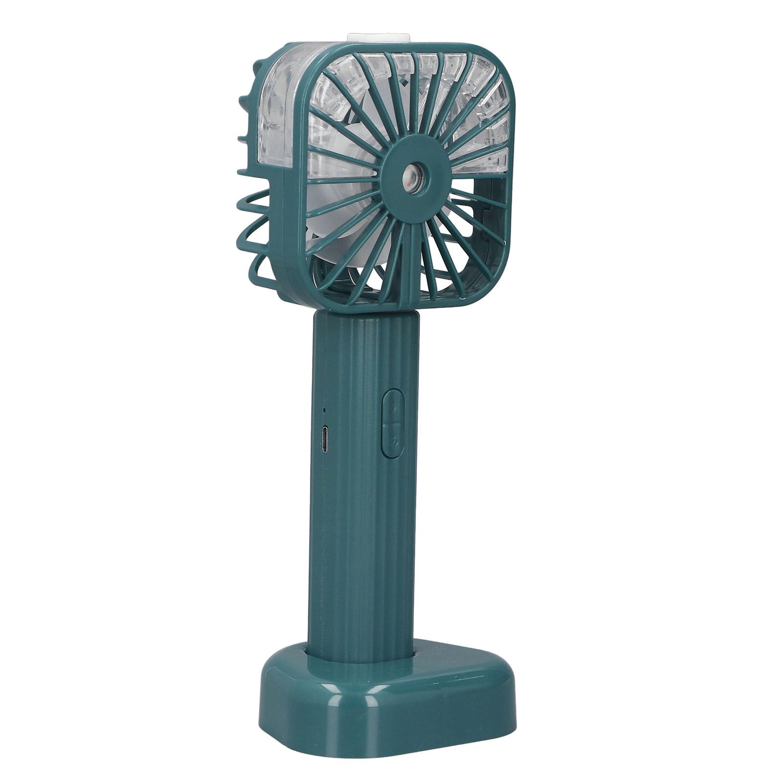 Hand Held Misting Fan Portable Battery Operated USB Rechargeable Quiet Spray Cooling Fan for Travel Outdoors Green โ image 4