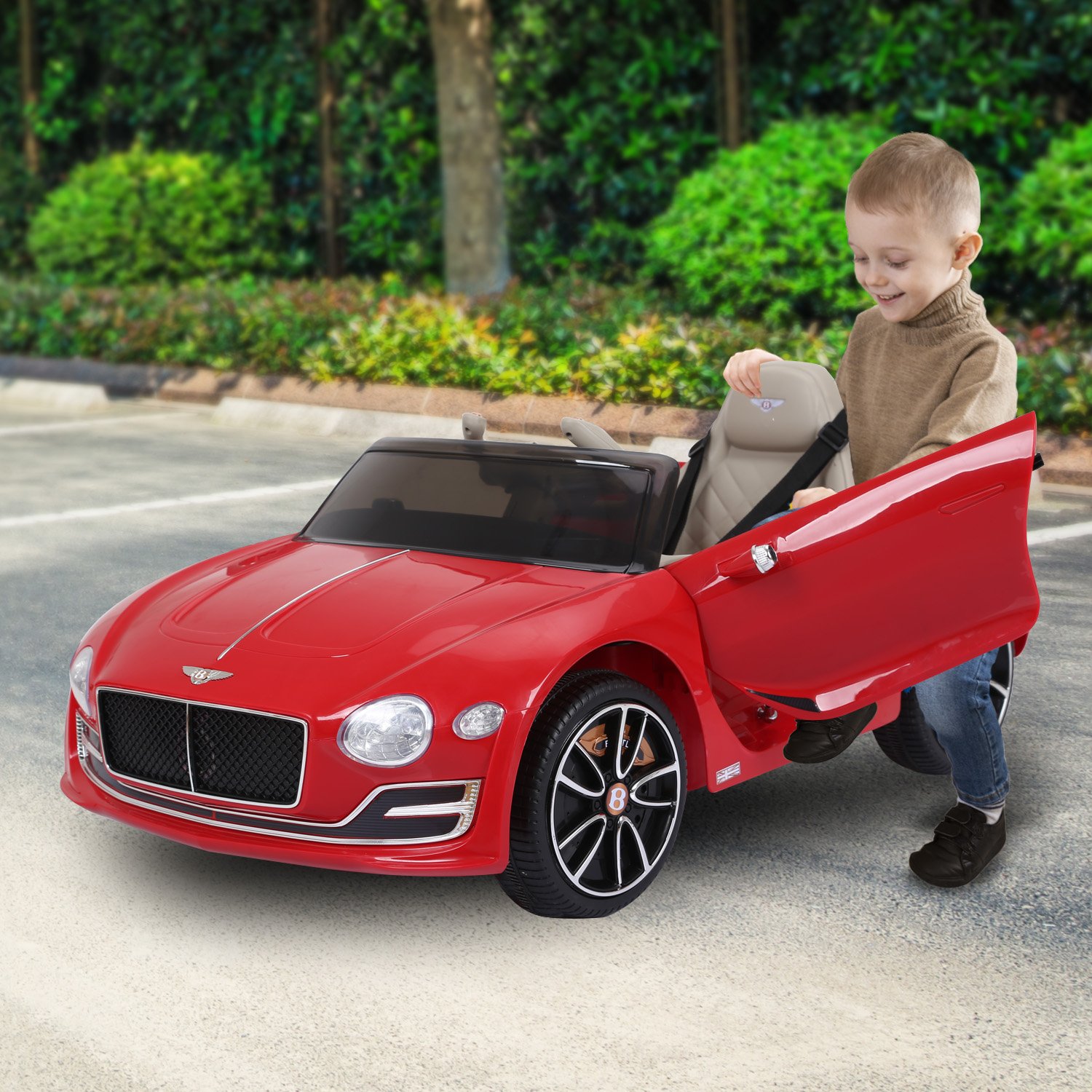 Kahuna Bentley Exp 12 Speed 6E Licensed Kids Ride On Electric Car Remote Control - Red — image 5