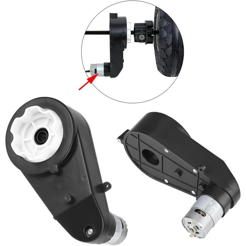 Driving Motor Drive Gear Box Electric Motor For Kids Car Toys Replacement Part (12V 30000Rpm) — image 3