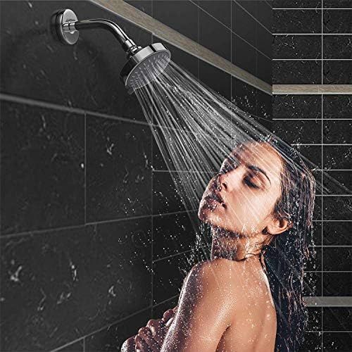 Shower Head High Flow Pressure Rain Fixed Showerhead 5-Setting with Bathroom Showerhead with Adjustable Brass Ball Joint - for Luxury Shower Experience Even at — image 2