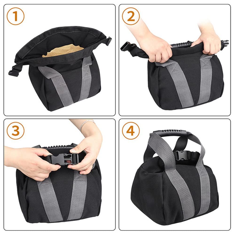Portable Fitness Sandbag Kettlebell Weightlifting Sand Bag with Handle, Adjustable Gym Travel Indoor Exercise Bodybuilding Tools โ image 5