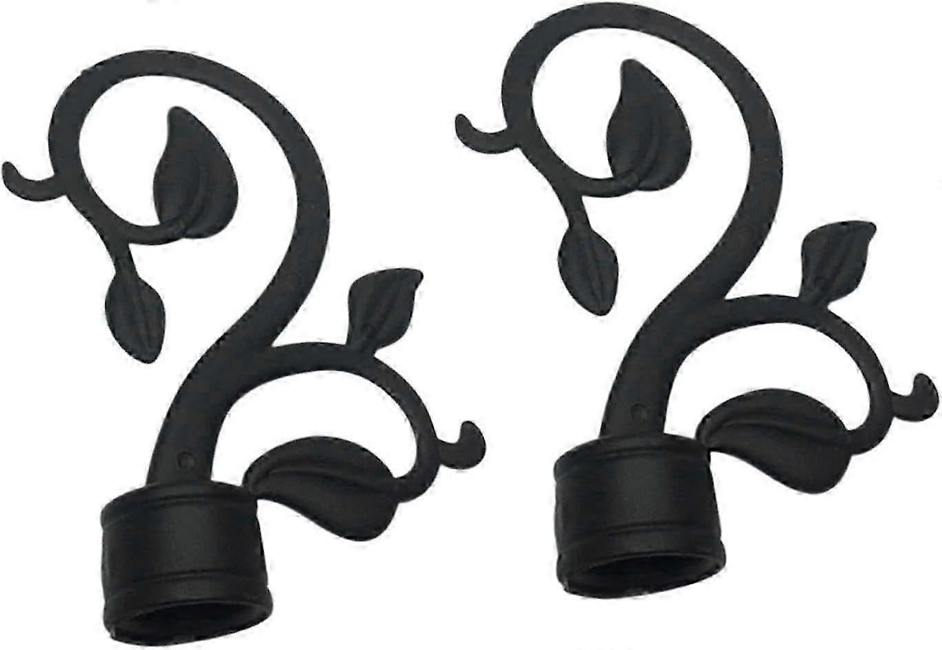 2pcs Curtain Rod Finials for 28mm Rods, Decorative Ends