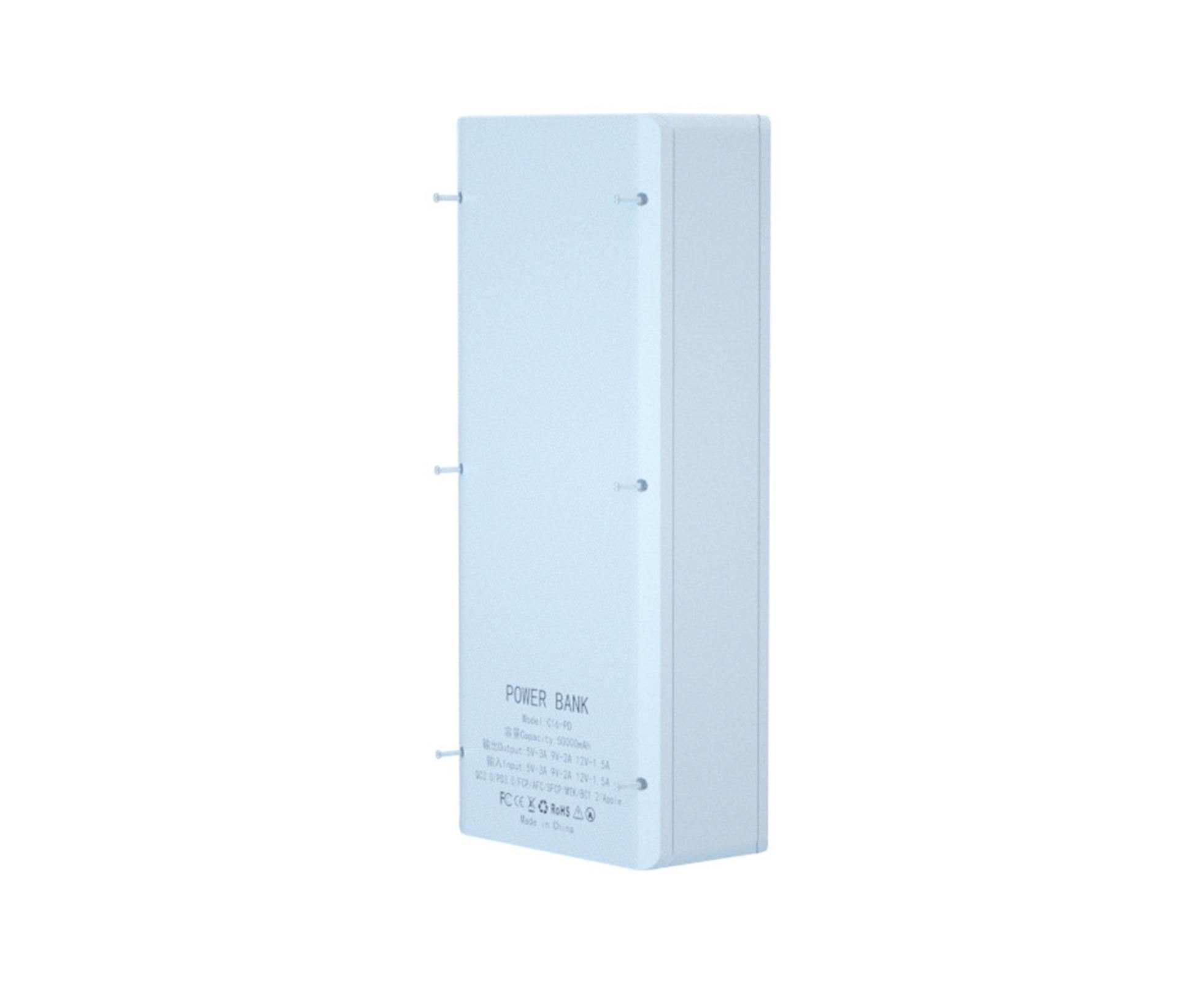 Battery Charger Case Detachable Design 5 Interfaces LCD Rechargeable Multifunctional 15W Fast Charging Easy to Carry Battery Charge - White โ image 4