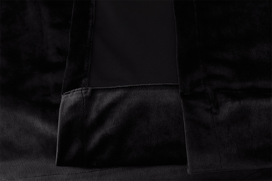Large Thick Velvet Blockout Curtains 560x 230cm PINCH PLEAT 2 panel+Hooks Black โ image 6