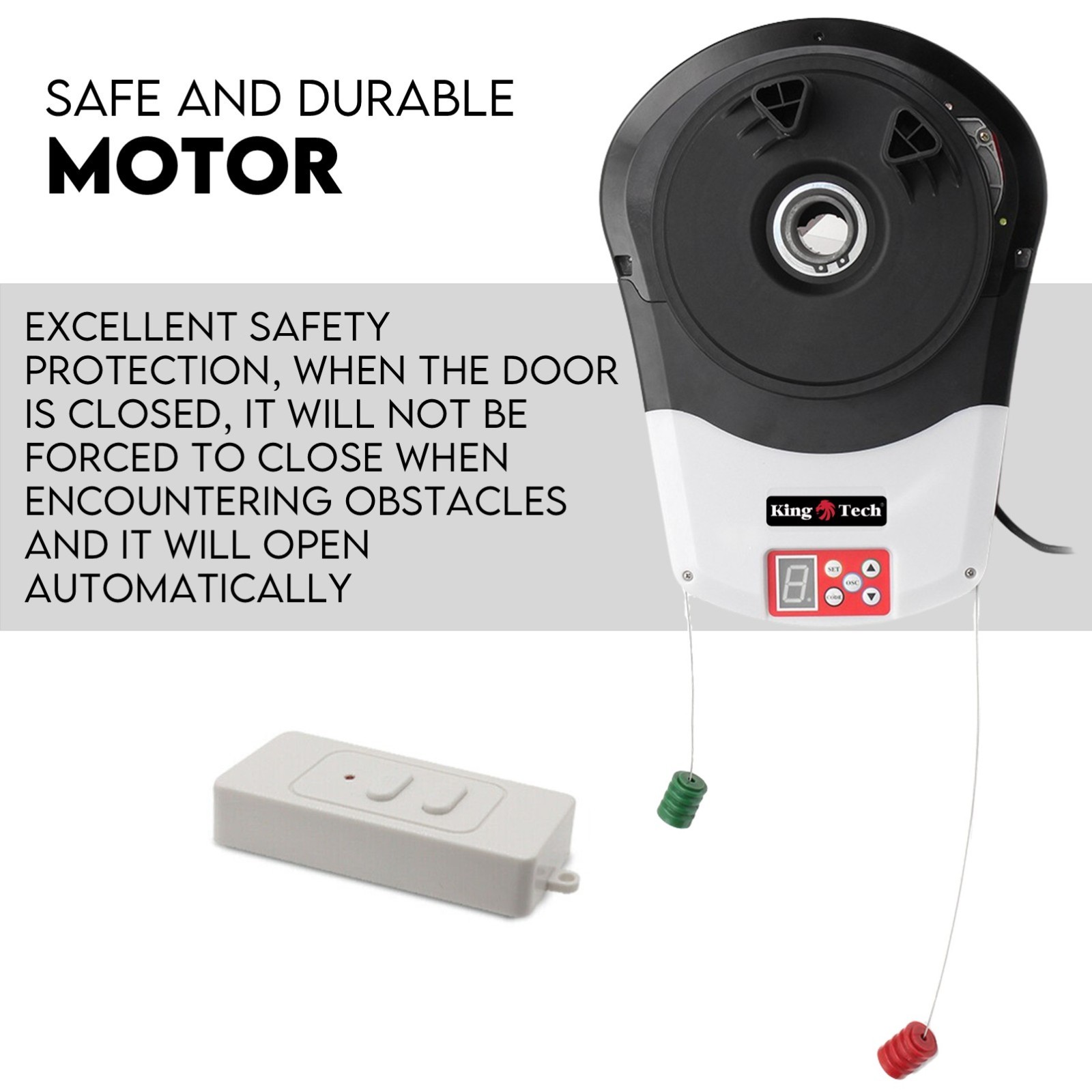 Automatic Roller Door Opener Garage Powerful 1200N Motor Garage 22m2; Rolling AU — image 3