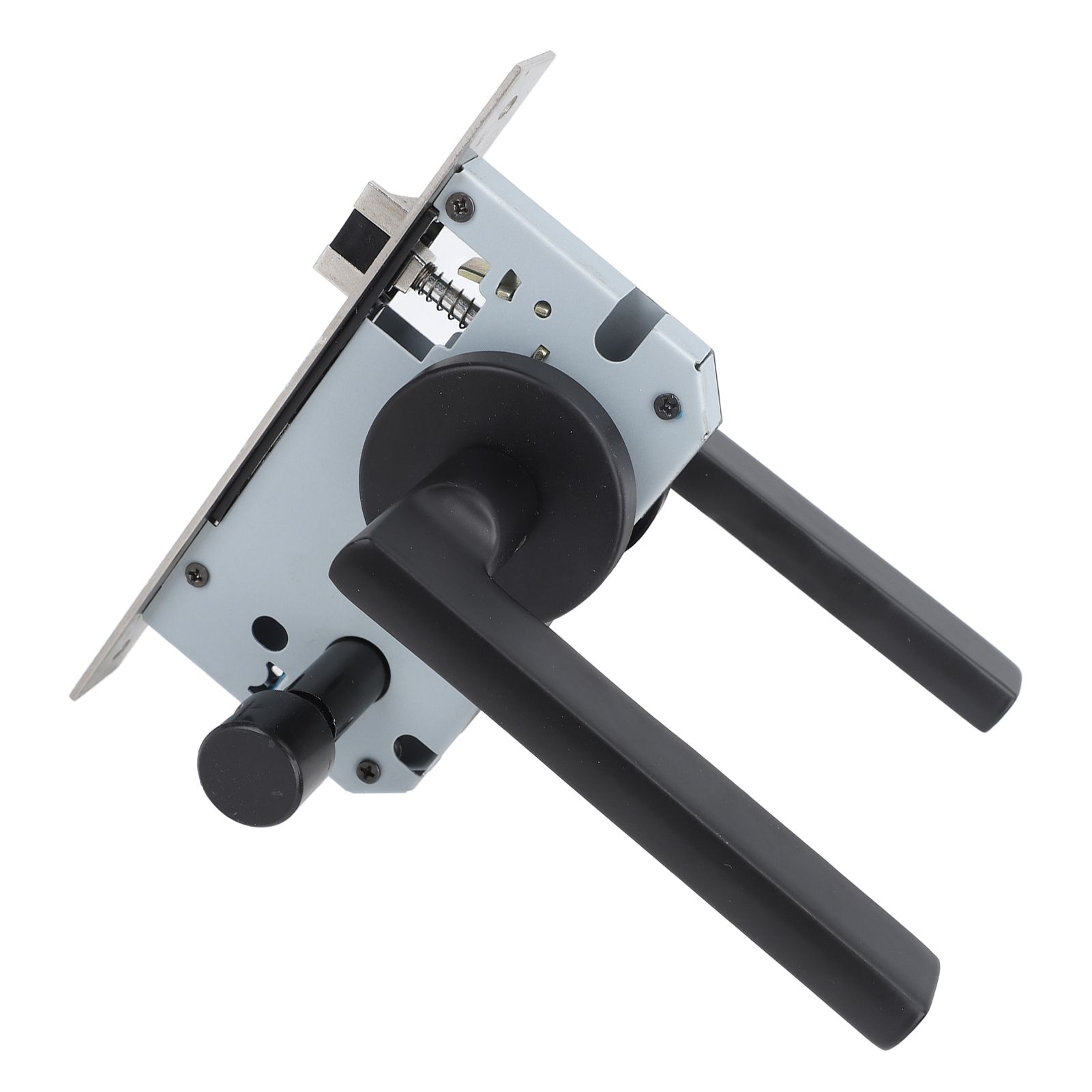 House Door Handle Lock Aluminum Black Antioxidant Coating Shock Resistance Door Lever for Bedroom Home Room โ image 3