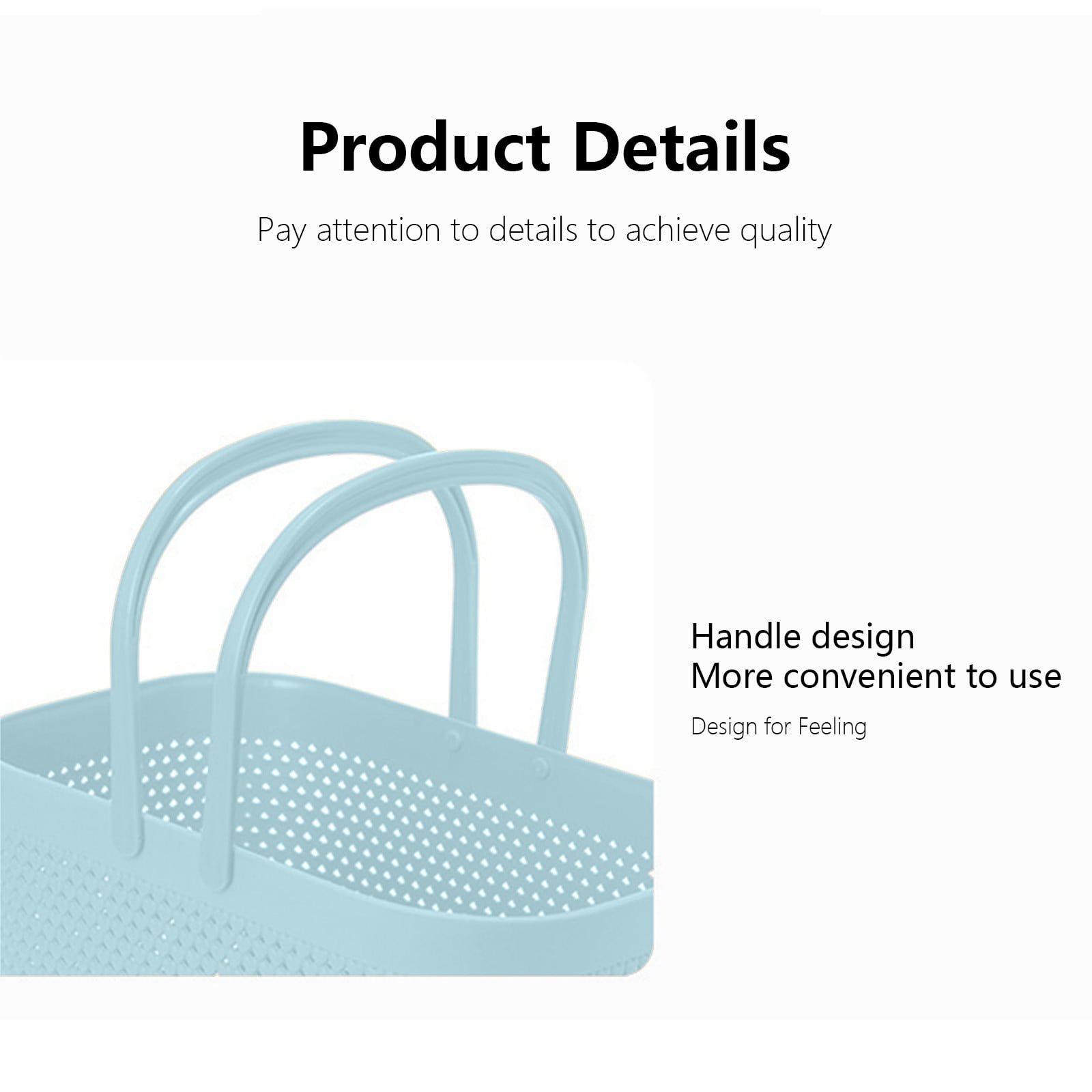 Portable Shower Tote Plastic Storage Basket with Handle Box Organizer Bin for Bathroom, Pantry, Kitchen, College Dorm (11.22×7.09×7.09 inch) As Show Green — image 4