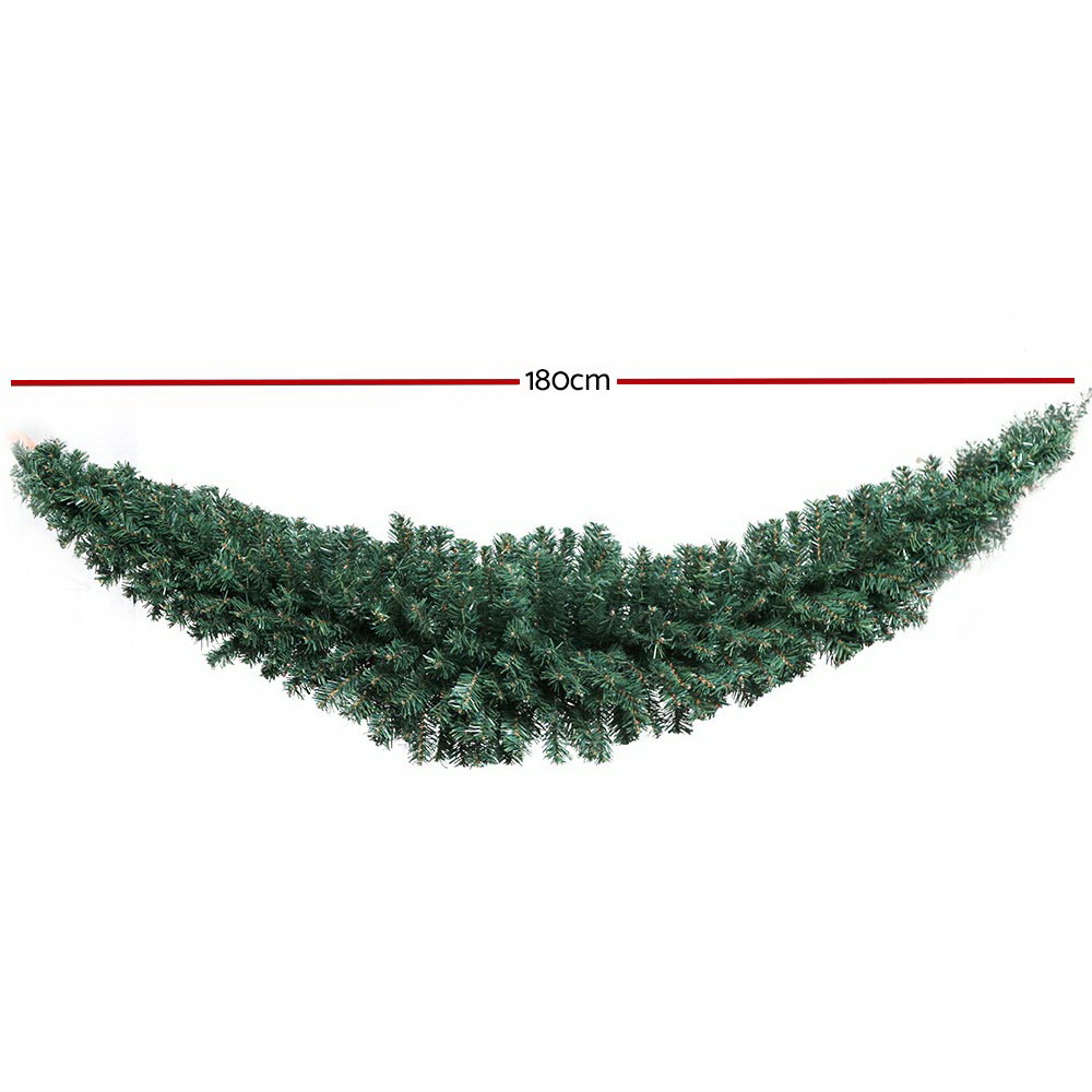 Jingle Jollys 1.8m Christmas Garland Xmas Decorations Green Wedding Party โ image 2
