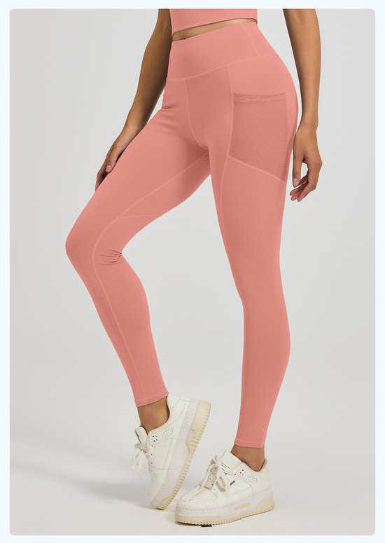 Slim Fit Sports Pants - High Waist Yoga Pants with Side Pockets - Soft and Stretchy Blended Fabric, Breathable and Comfortable - Skinny Fit with โ image 5