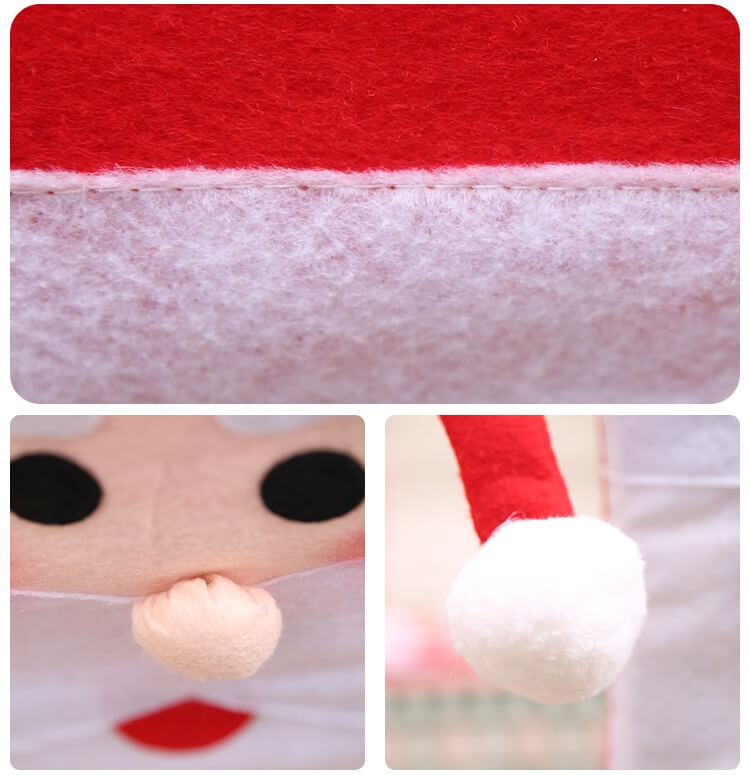 6x Christmas Cute Lady Santa Hat Chair Covers Dinner Home Décor Ornaments Gift, Mrs Santa — image 4
