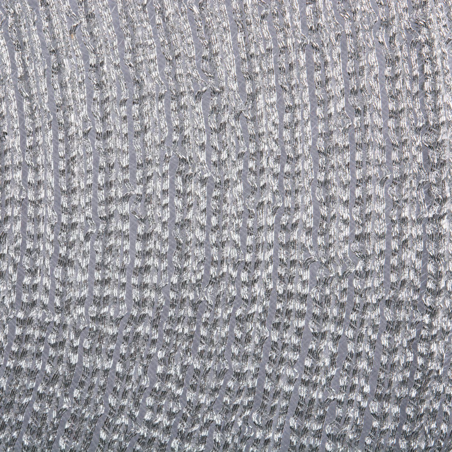 4 Piece DII Woven Placemats Collection Metallic Round Placemat Set, 11.8", Platinum SilverDecorative Sparkle Bling โ image 2