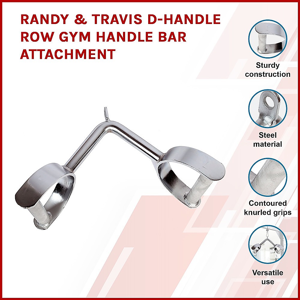 Randy & Travis D-Handle Row Gym Handle Bar Attachment โ image 3