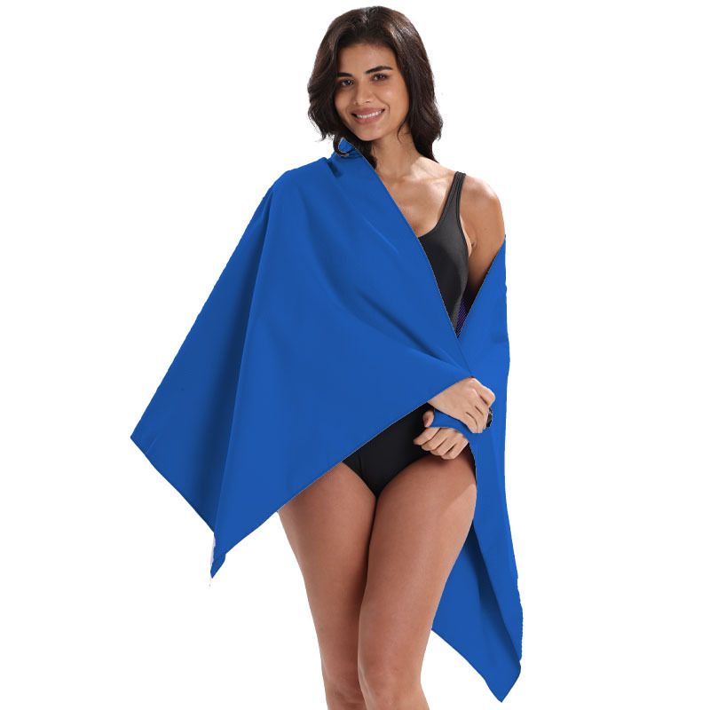 Microfiber Quick‑Dry Beach Towel, Lightweight Compact Sports Travel Towel, Super Absorbent No‑Lint Swim Gym Towel 76×152cm for Beach Camping