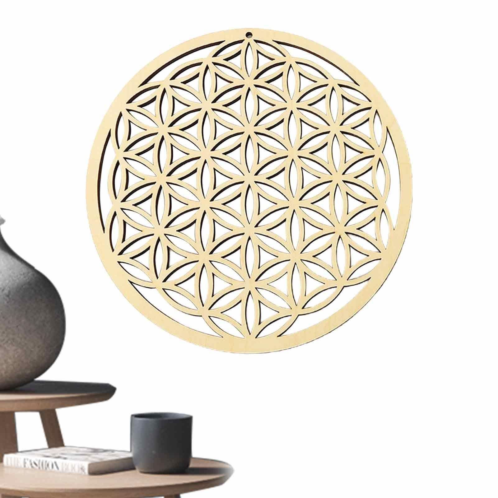 Flower of Life, Flower of Life Wall Hanging Decor, Sacred Geometry Wood Wall Art, Spiritual Home Decor for Yoga/Meditation — image 2