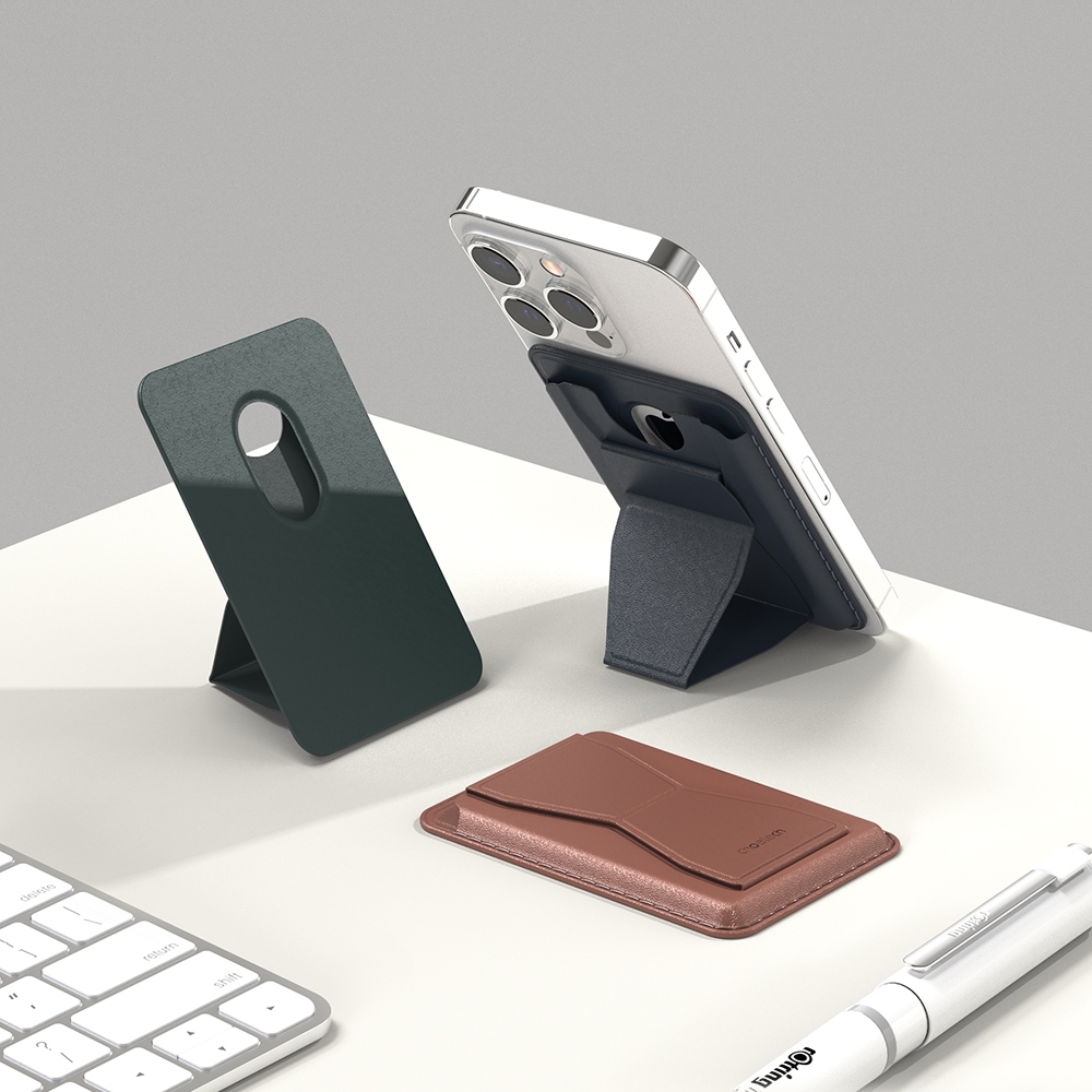 CHOETECH PC0003-DGN Magnetic Card Holder for iPhone 12/13/14 (Green) — image 2