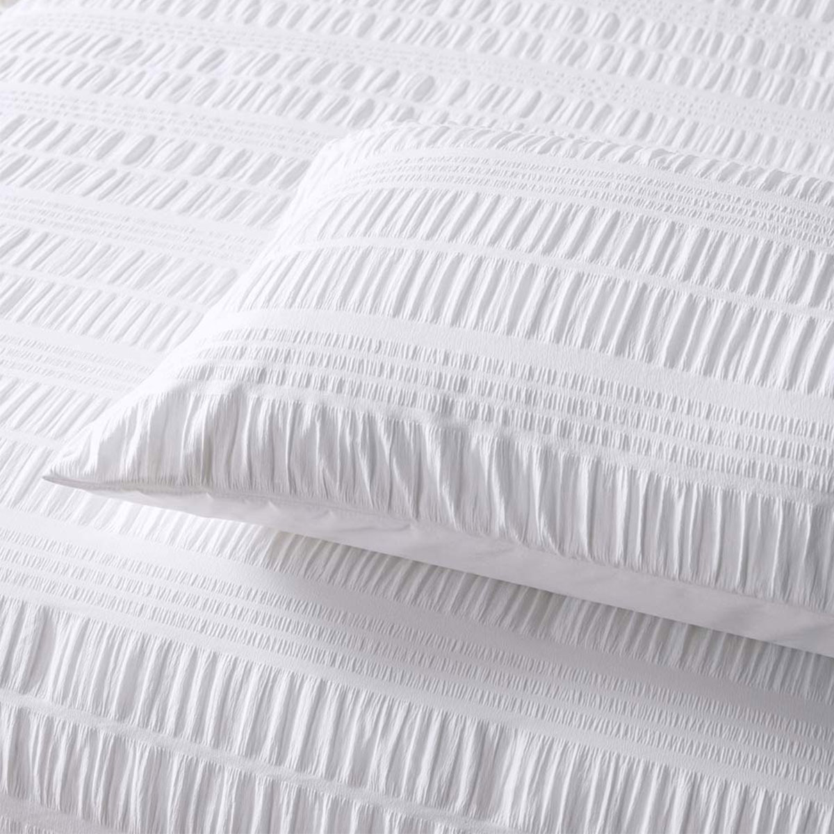 Accessorize Seersucker White Quilt Cover Set Single — image 3
