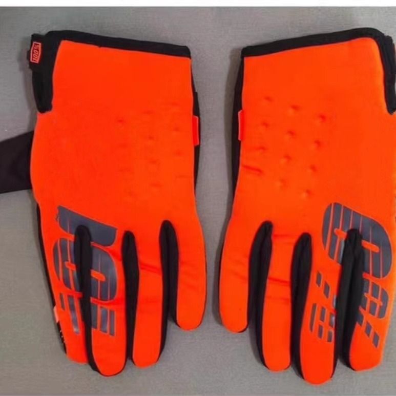 LOHAS FOX Winter Fleece Cycling Gloves Nylon Long Finger Bright yellow XL โ image 3