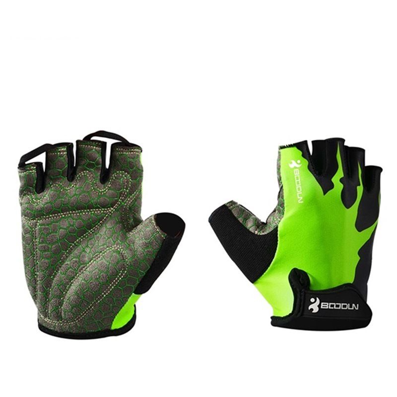 Boodun Cycling Gloves Lycra Mountain Bike Green