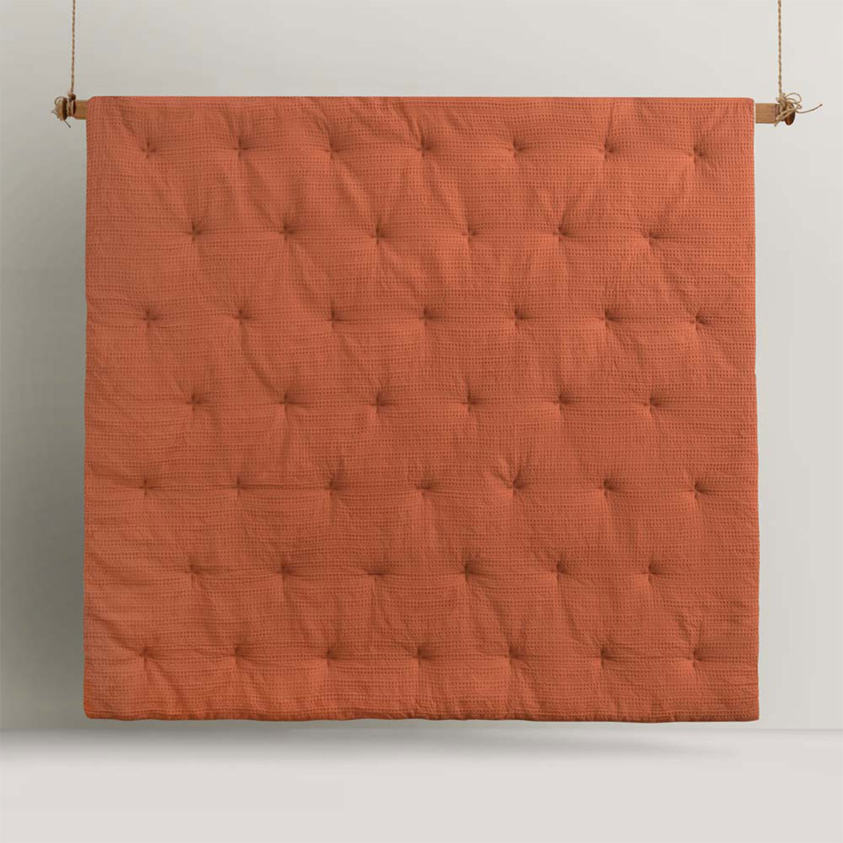 Accessorize Soho Waffle Tobacco 3 Piece Comforter Set Queen โ image 4