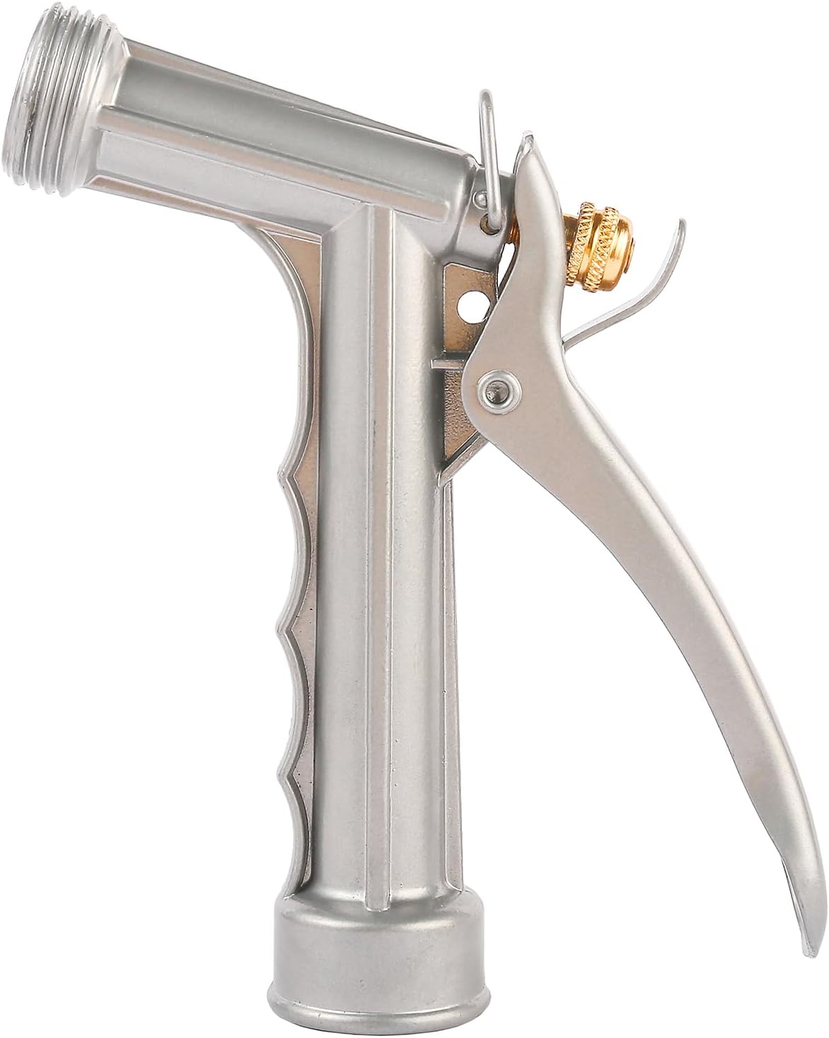 Garden Hose Nozzle, Water Hose Sprayer Nozzle with Threaded Front, Full Size Zinc Metal Pistol Grip High Pressure Nozzle, Adjustable Spray Water Flow for — image 3